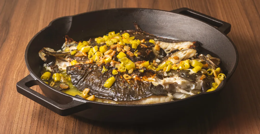 Pescado a la brasa